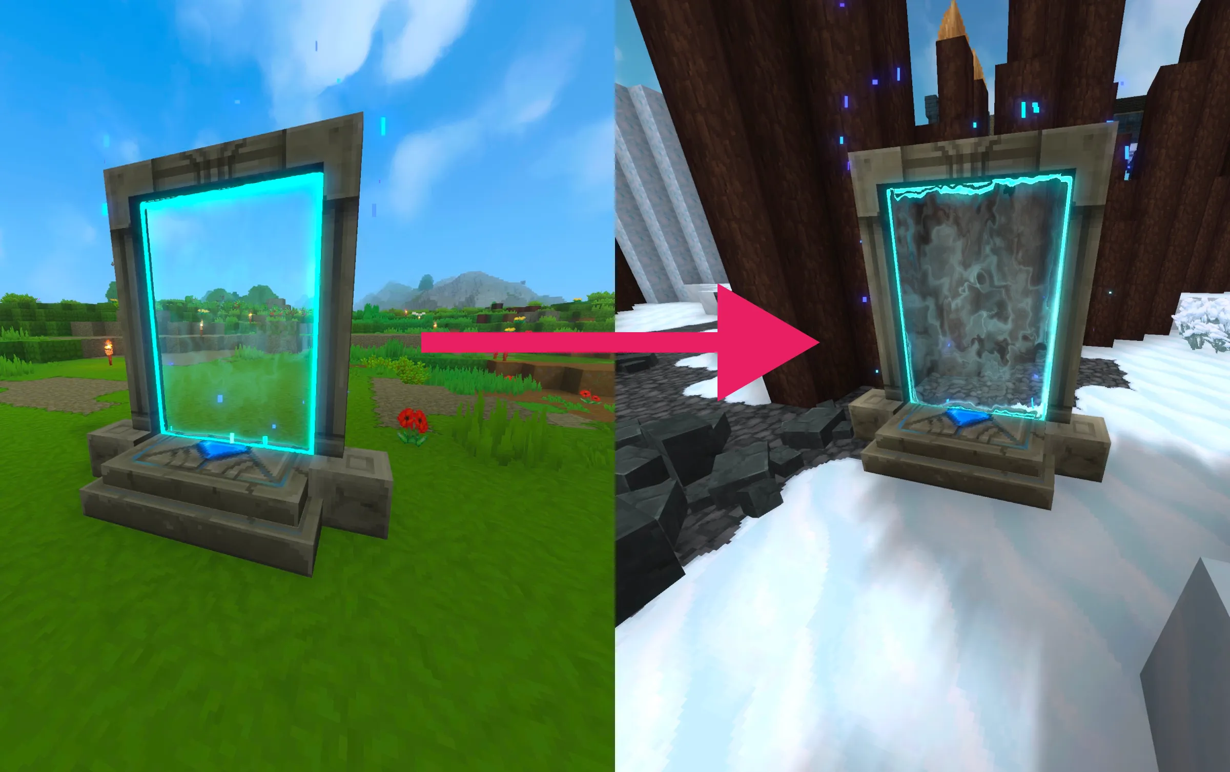 テレポーターを使用した移動