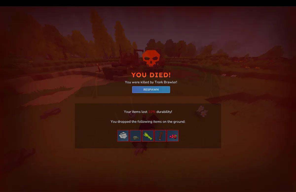 Hytaleデス画面の様子