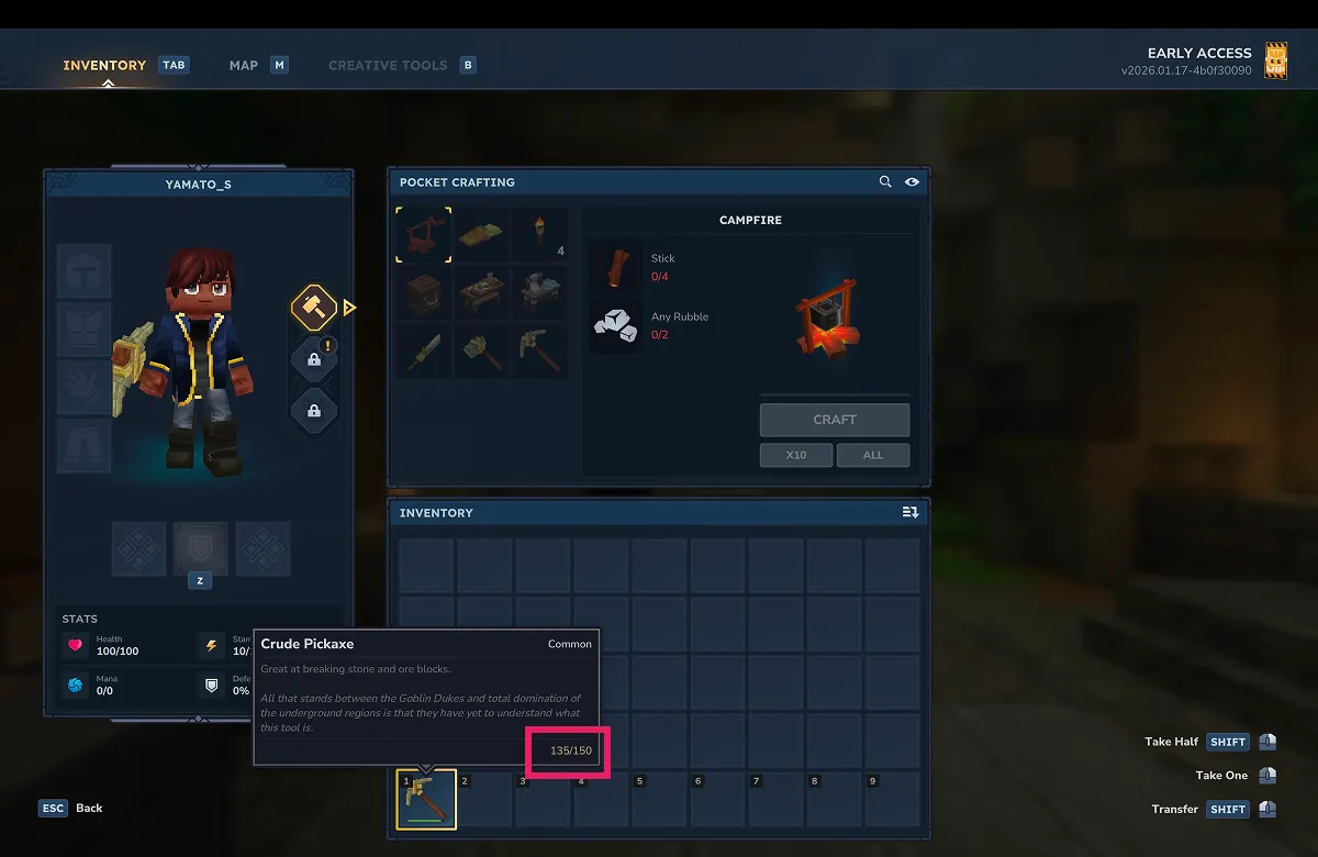 耐久値が10%減少