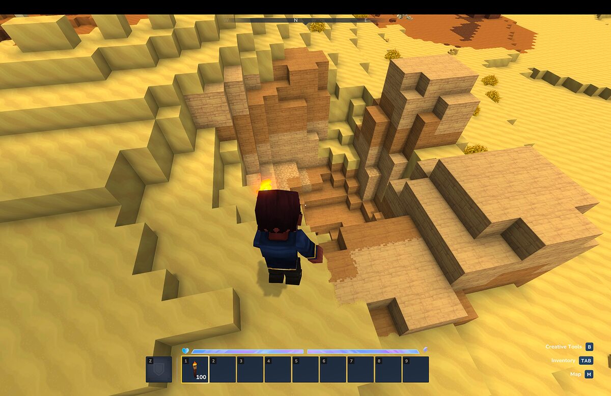 砂漠地下洞窟の入り方