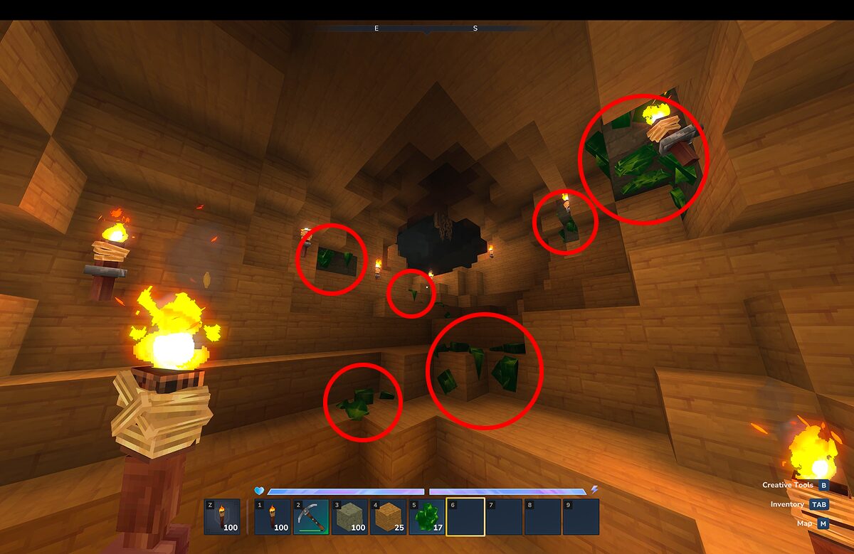 トリウムの塊が見つかった時の様子